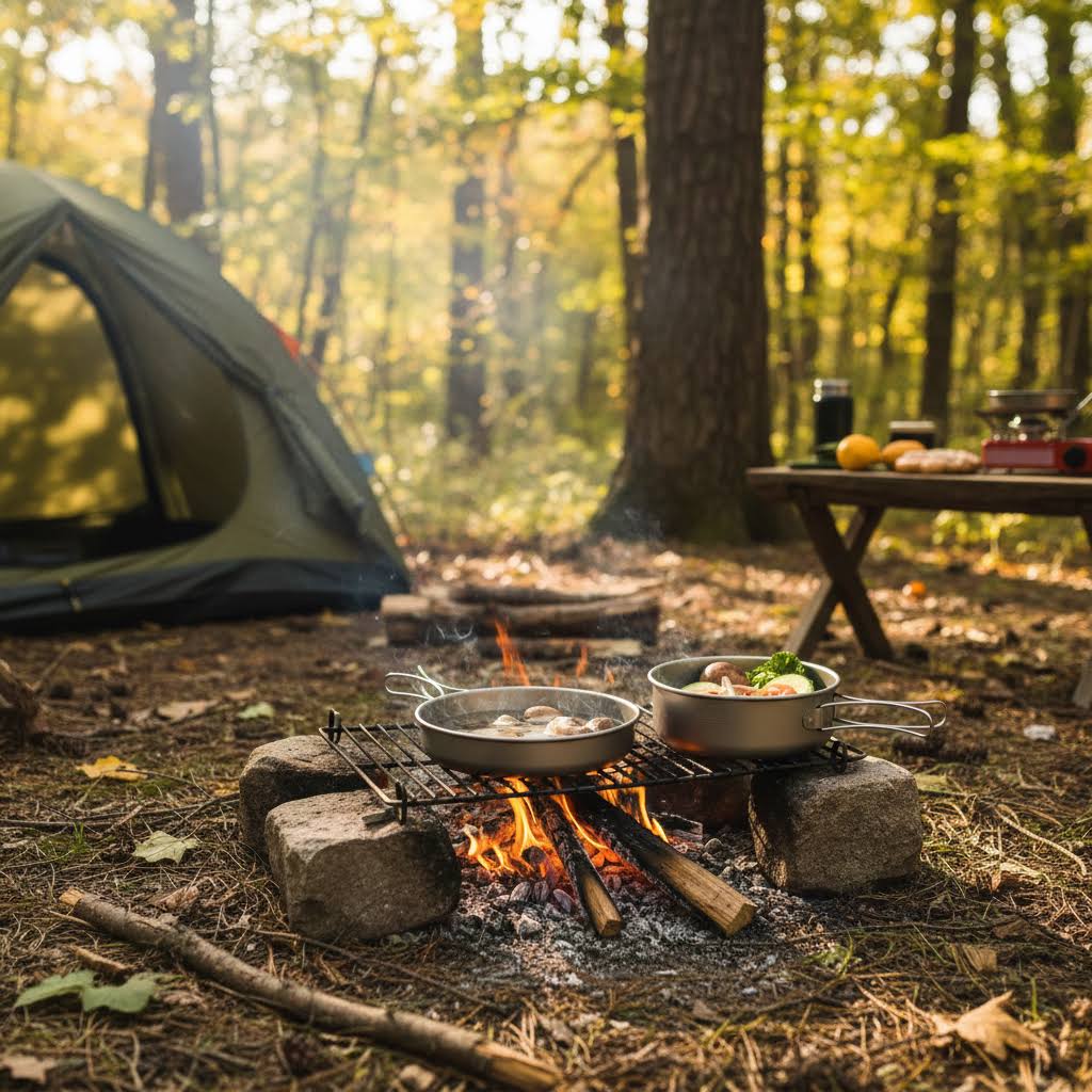 Skreppa 3 Piece Portable Titanium Camping Cook set