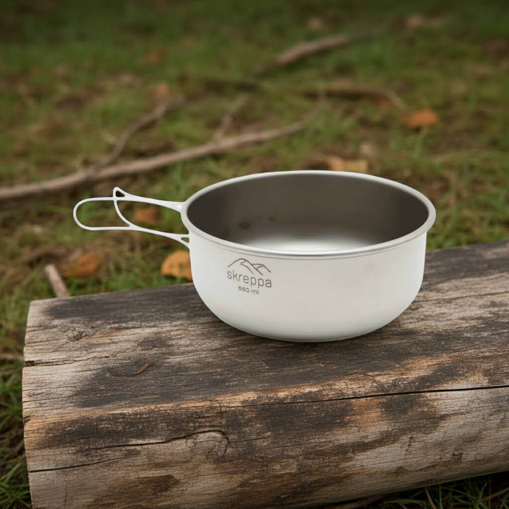 Skreppa 3 Piece Portable Titanium Camping Cook set