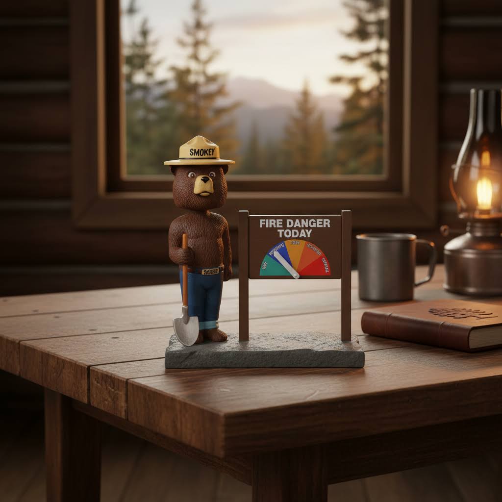 The National Bobblehead Hall Of Fame Museum - Smokey Bear Fire Danger Meter