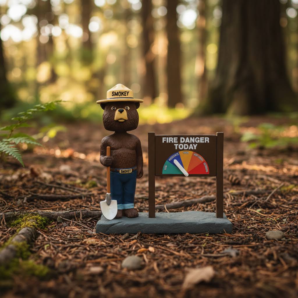 The National Bobblehead Hall Of Fame Museum - Smokey Bear Fire Danger Meter