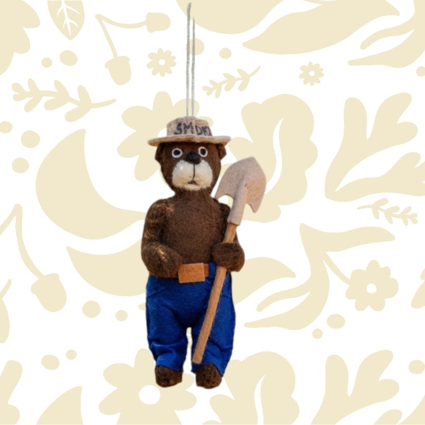 Smokey Bear Handmade Felt Decoration (September 2026 - Wishlist Now)