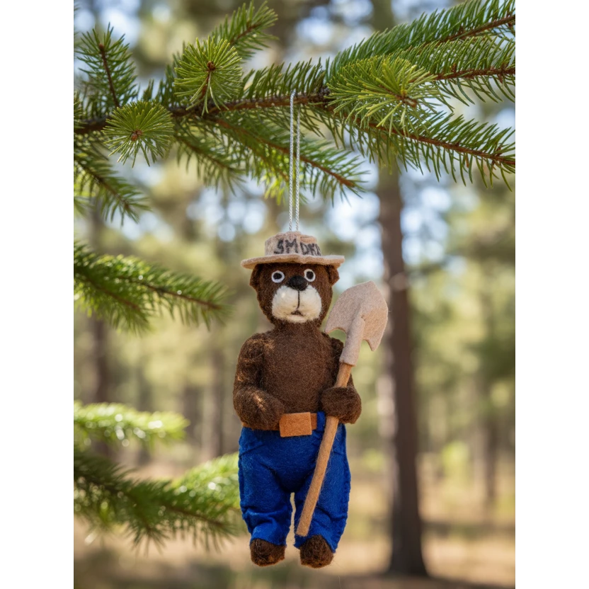Smokey Bear Handmade Felt Decoration (September 2026 - Wishlist Now)