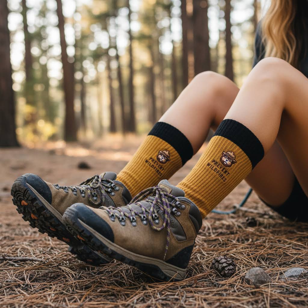 The Landmark Project Smokey Bear Message Socks