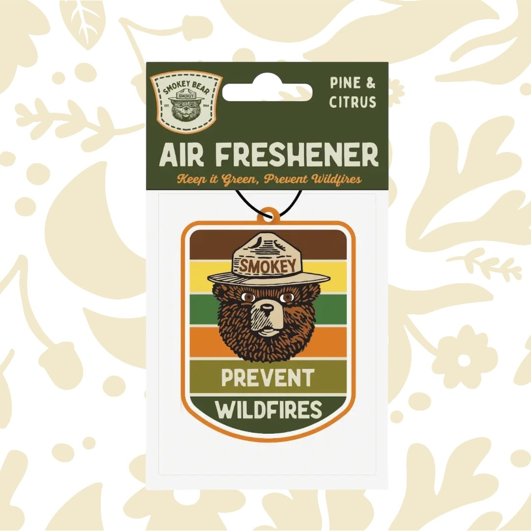 Good & Well Supply Co Smokey Bear Air Freshener – Pine & Citrus Car Freshener