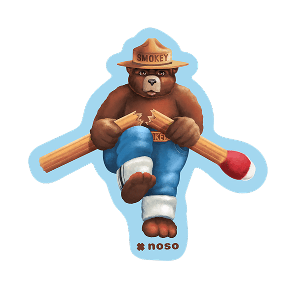 Smokey Bear Think Before You Strike x NoSo Repair Patch