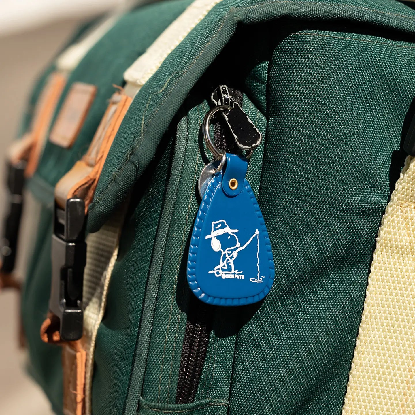 Three Potato Four x Snoopy Fisherman Saddle Keychain