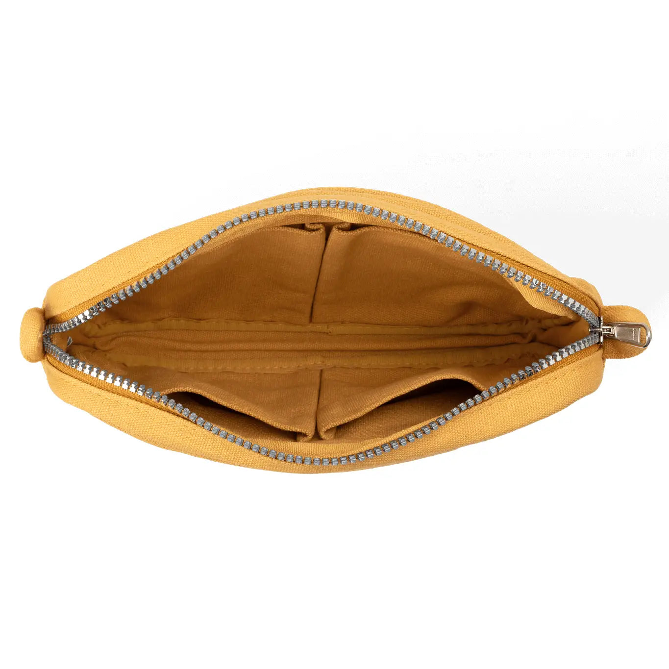 The Soolla® Studio Artist Stationery Pouch - Sedona 2026 opens to a spacious interior and two pockets for organized art supplies.