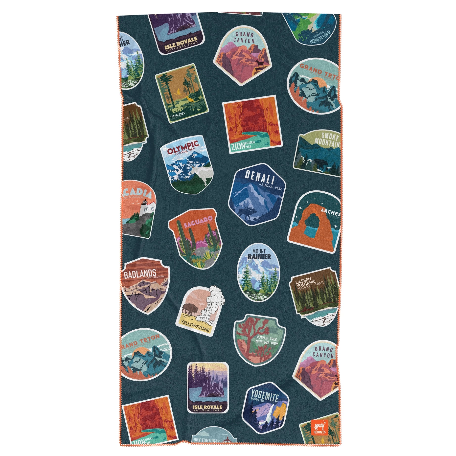Sprints National Parks Car Seat Cover Towel
