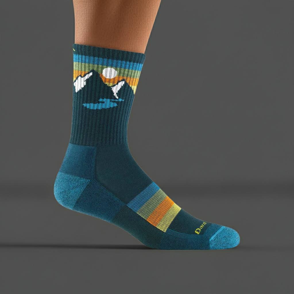 Darn Tough 1997 Unisex Sunset Ledge Micro Crew Lightweight Hiking Socks - Bottle