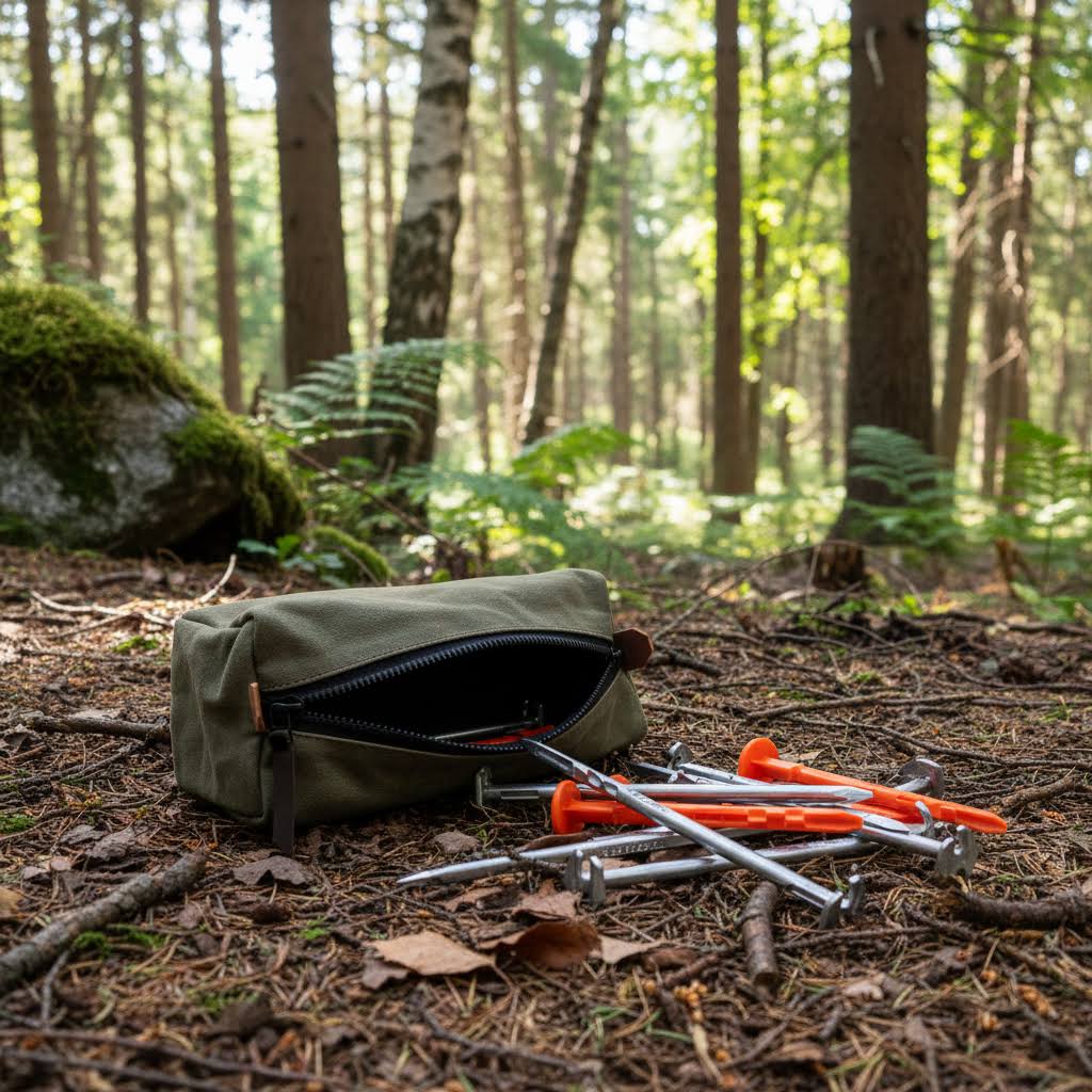 Journeyman Handcraft Camping Peg Case - Green