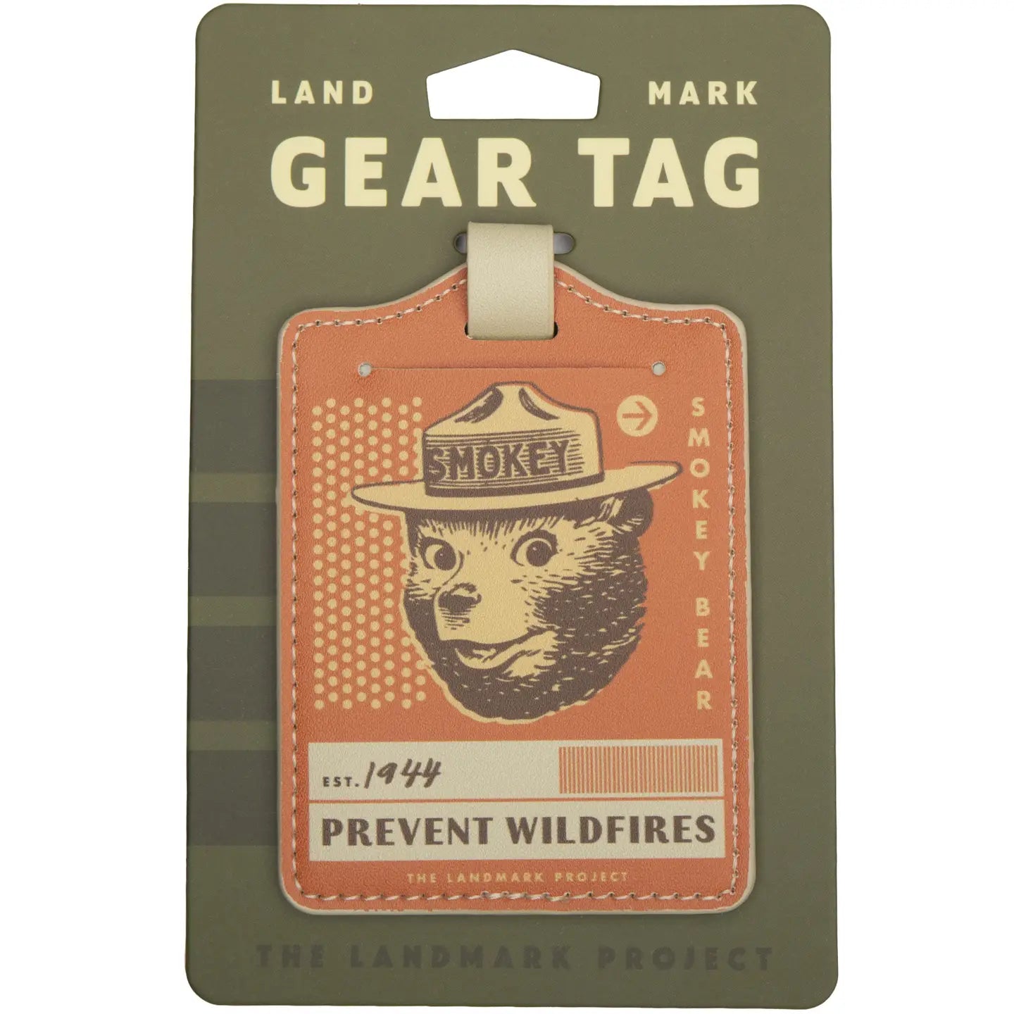 The Landmark Project Smokey Bear Gear Luggage Tag
