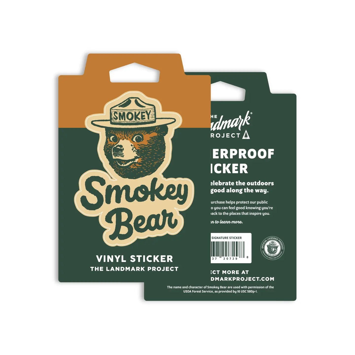 The Landmark Project Smokey Bear Signature Sticker