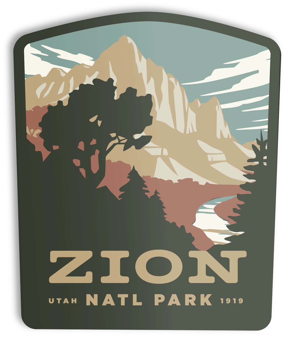 The Landmark Project Zion National Park Sticker