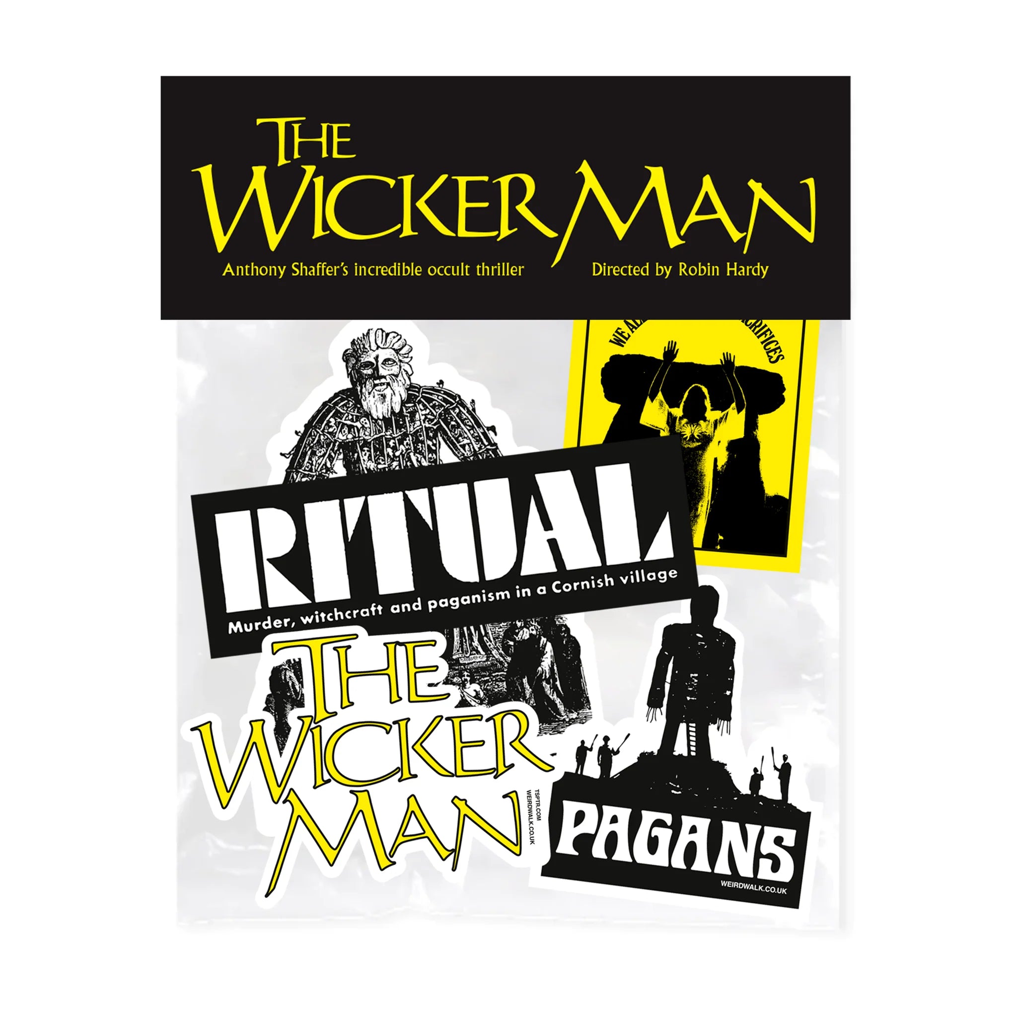 Weird Walk Wicker Man Ritual Sticker Pack
