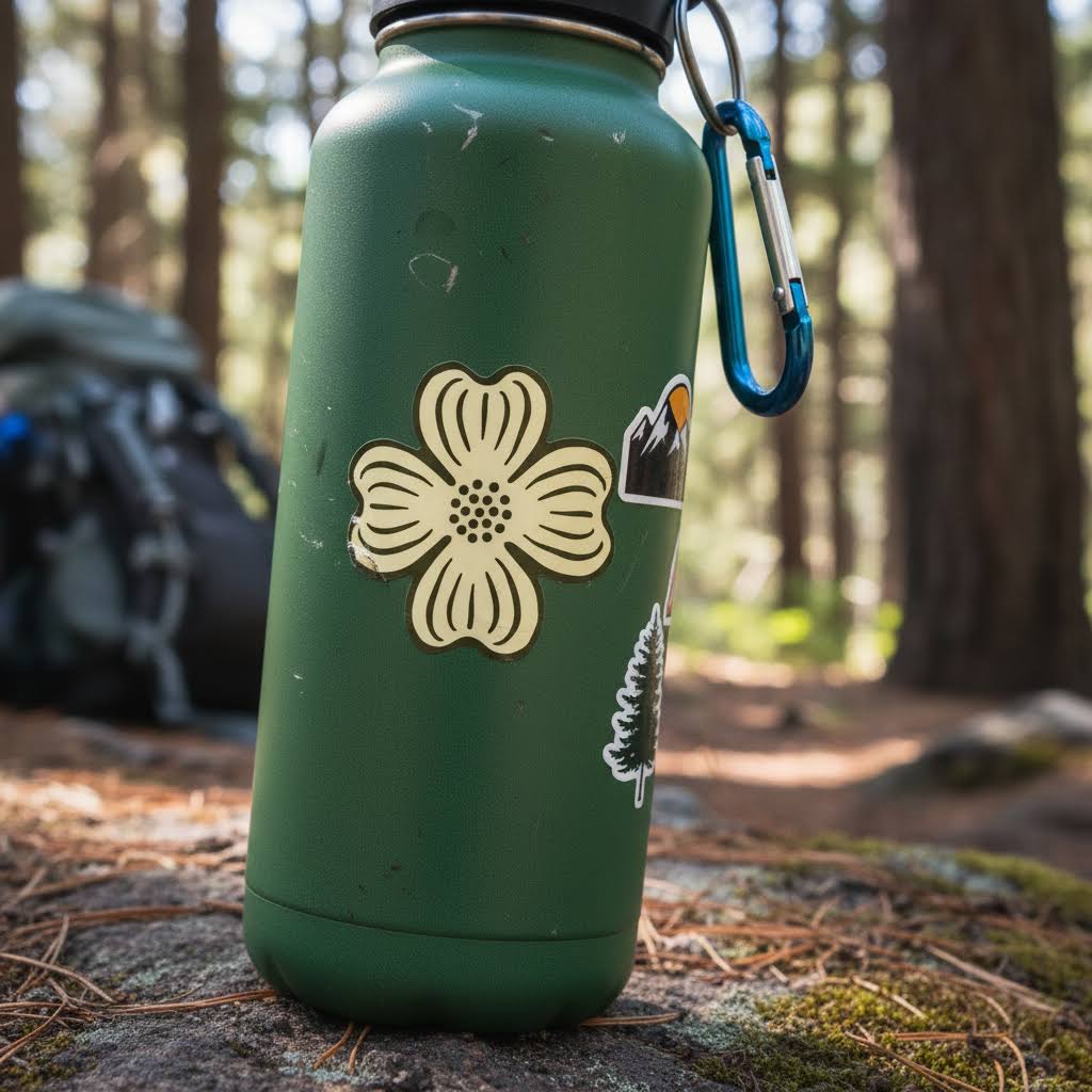 The Wild Wander Dogwood Sticker