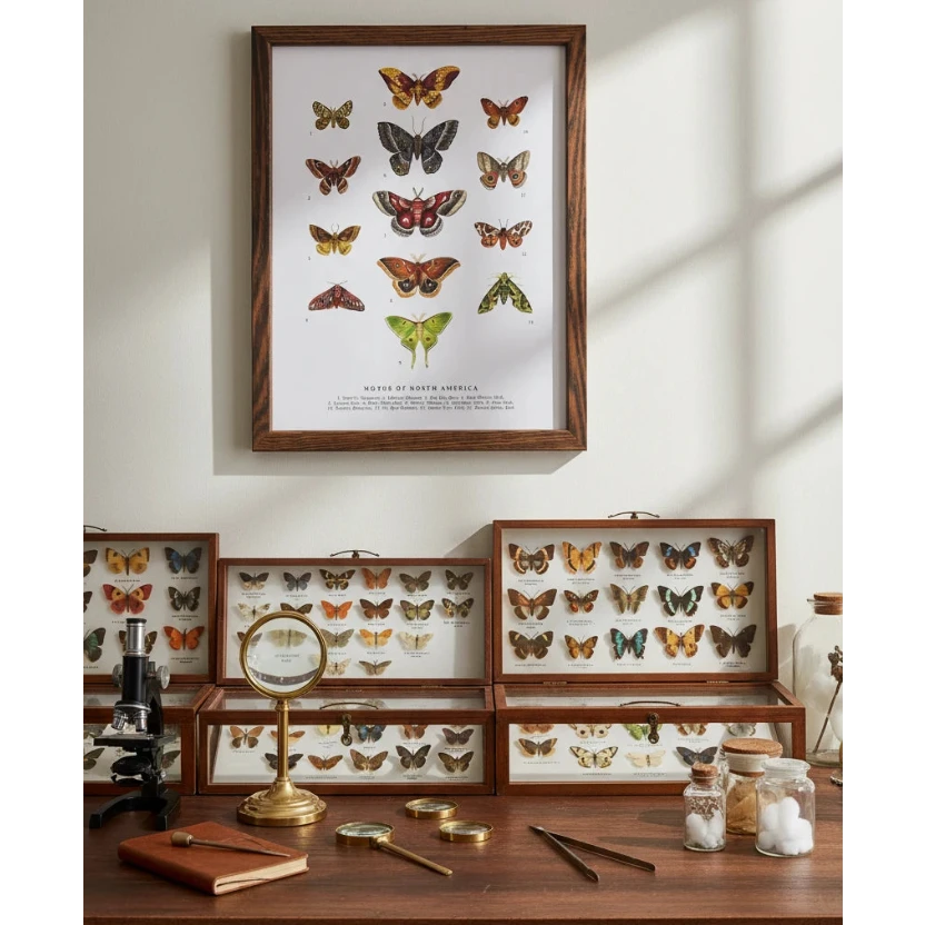 The Wild Wander Moths of North America Art Print