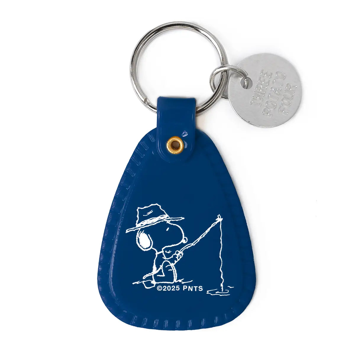 Three Potato Four x Snoopy Fisherman Saddle Keychain
