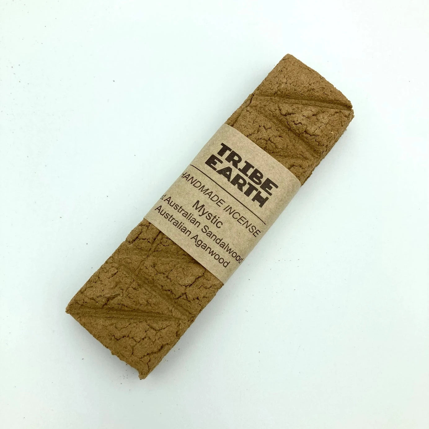 Tribe Earth Incense Plank Bar Mystic: Handmade Australian sandalwood & agarwood incense block, natural aromatherapy rectangle.