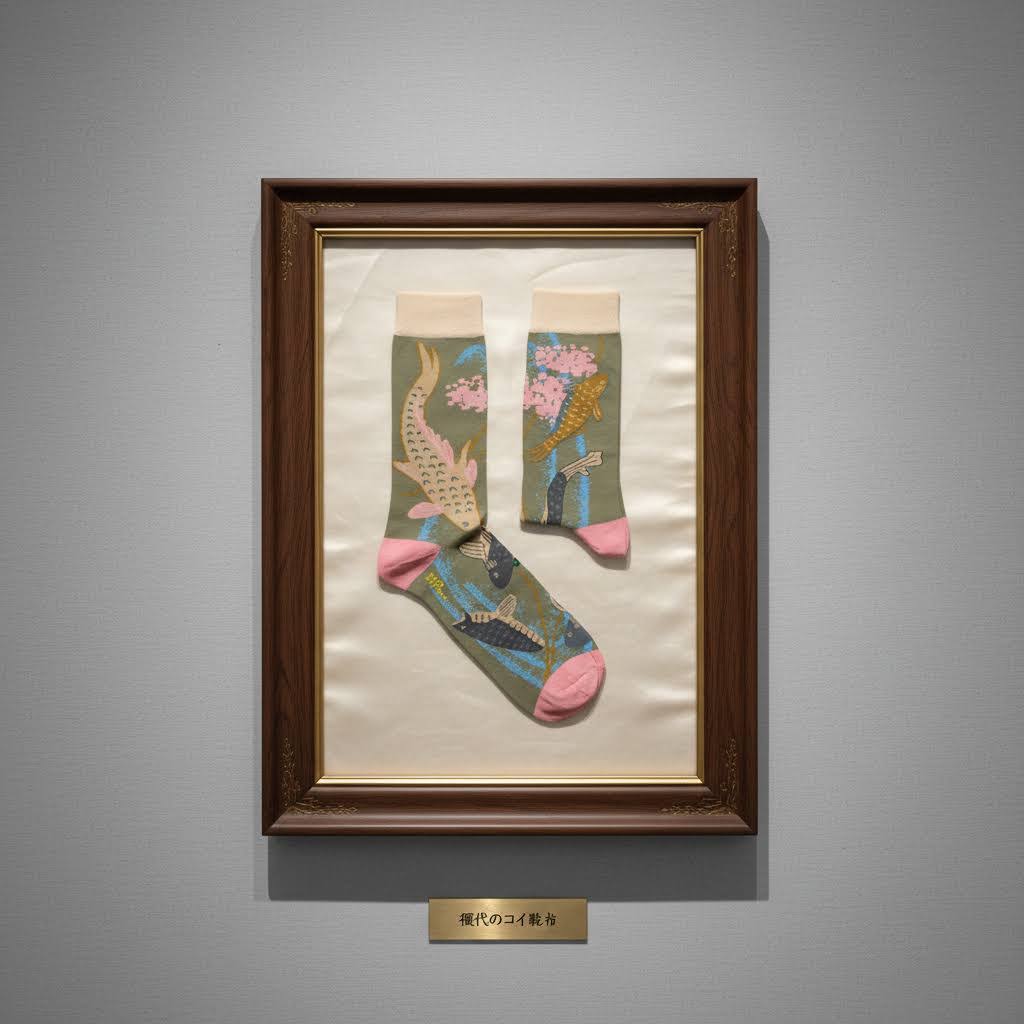 Sock Affairs Tsukioka Yoshitoshi's Carp Swimming Socks