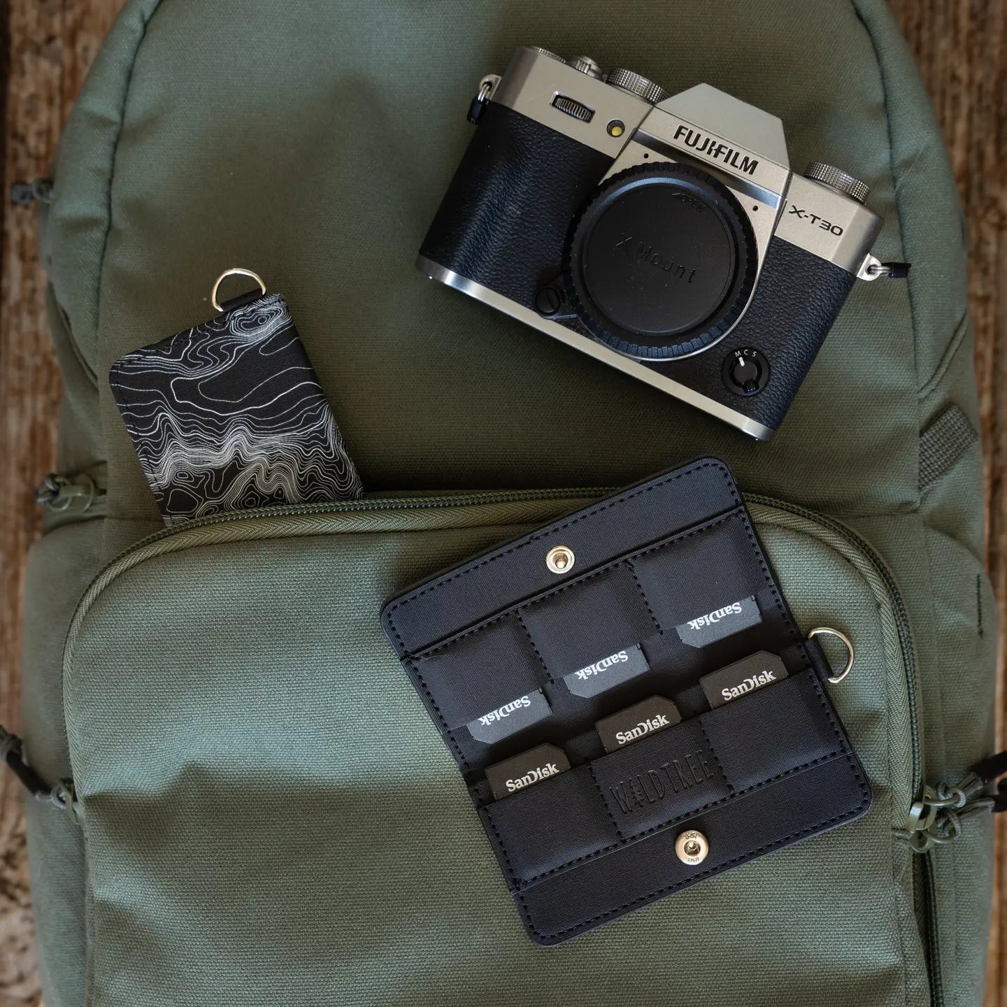 Wildtree Topographic Map SD / Switch / Switch 2 Card Holder