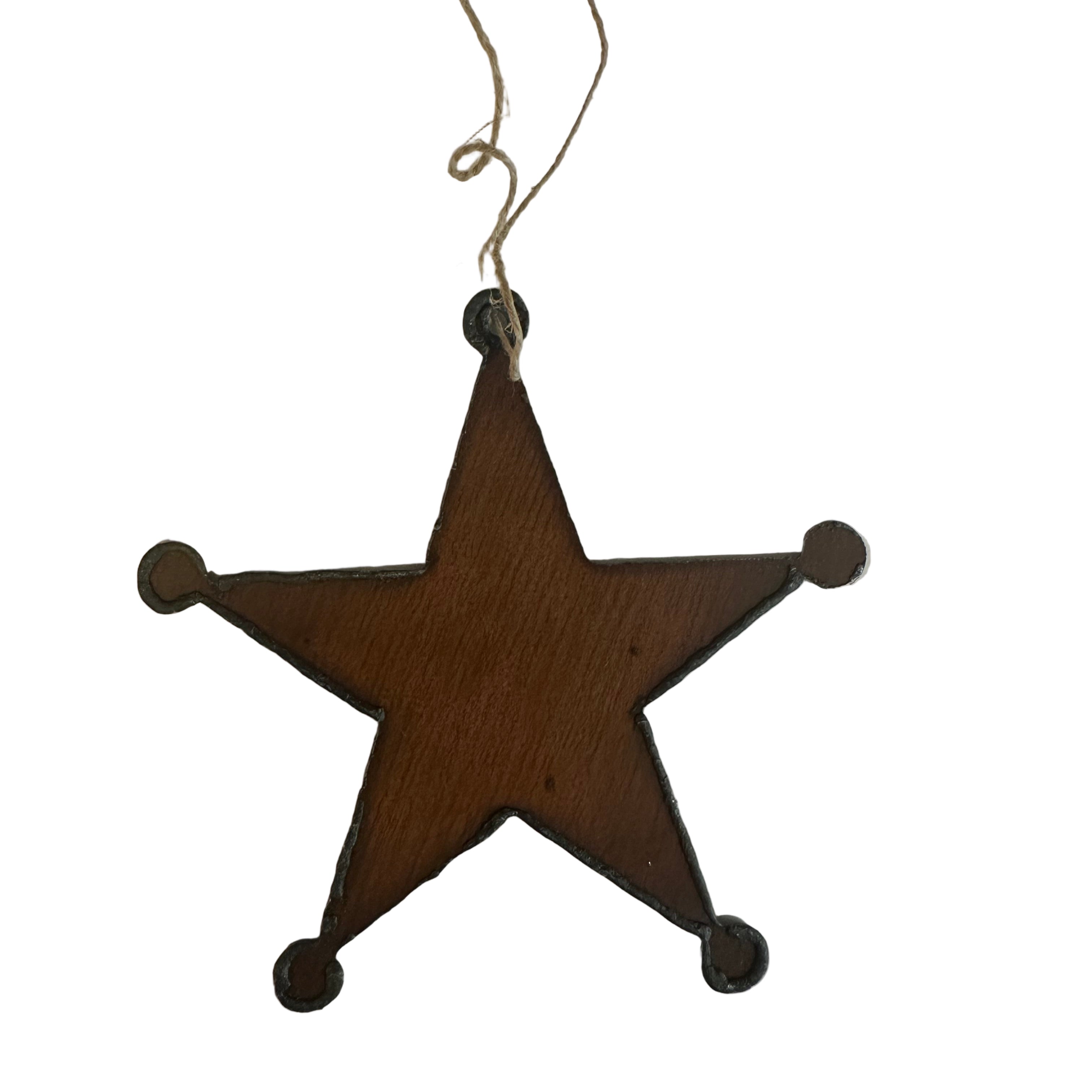 Sheriff Western star-shaped object on a white background