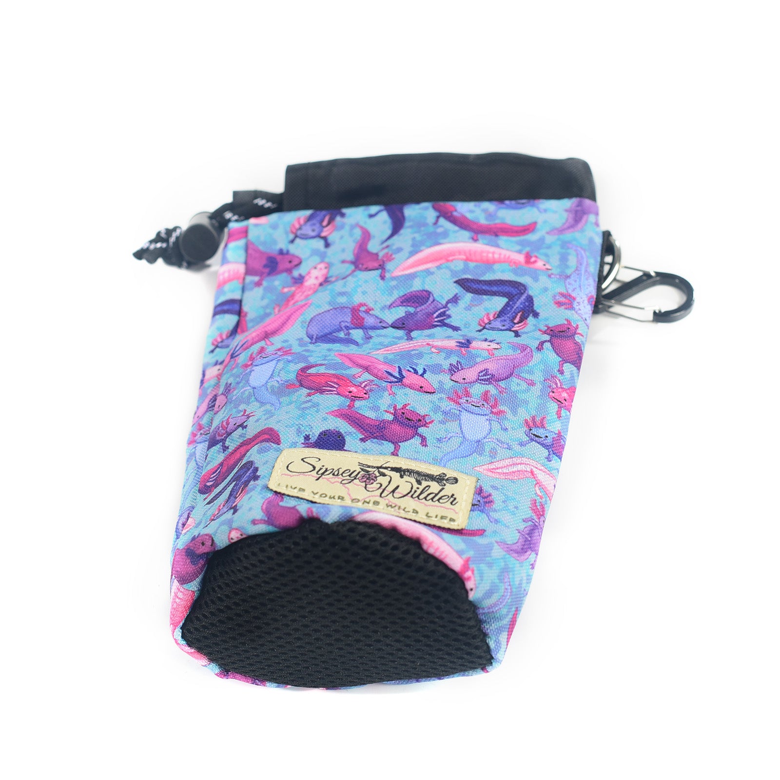 Sipsey Wilder Axolotls 22oz Water Bottle Holder With Waist Strap