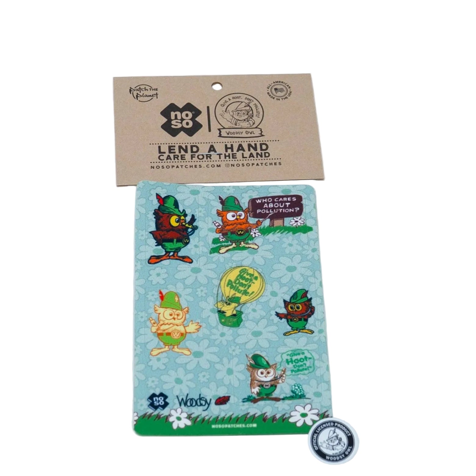 Woodsy Owl Dazzits™ x NoSo Repair Patch