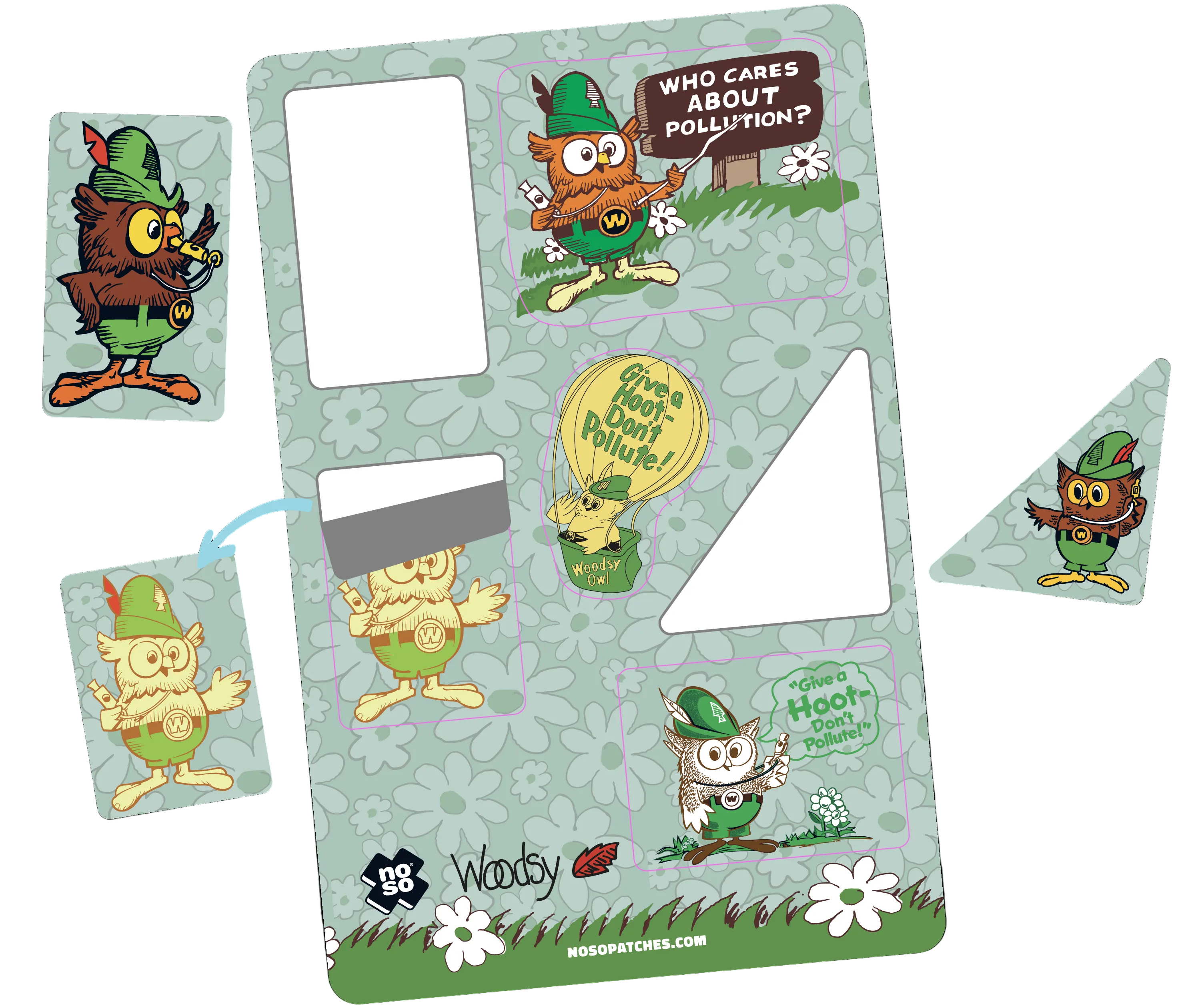 Woodsy Owl Dazzits™ x NoSo Repair Patch