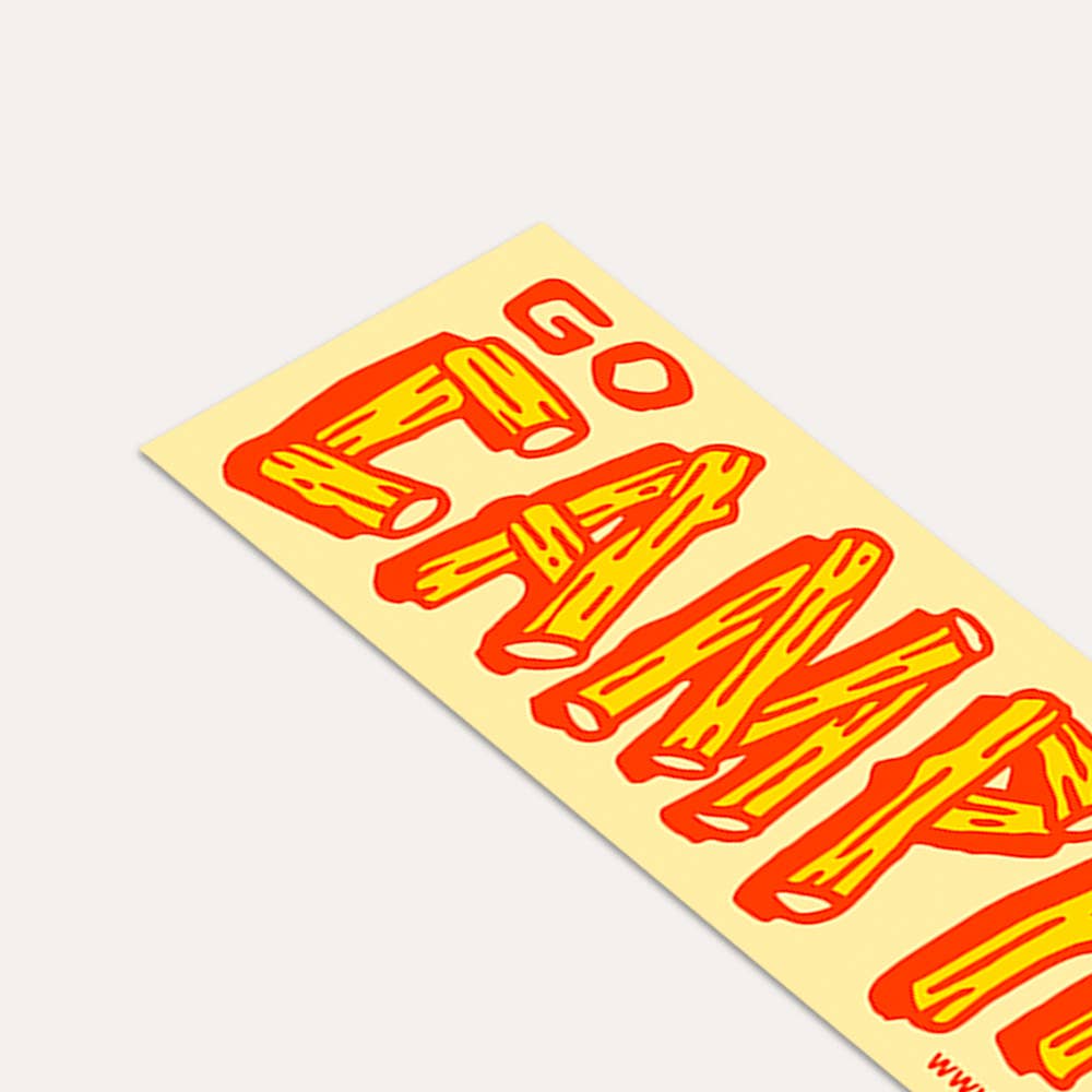 Union Made Go Camping - Bumper Sticker