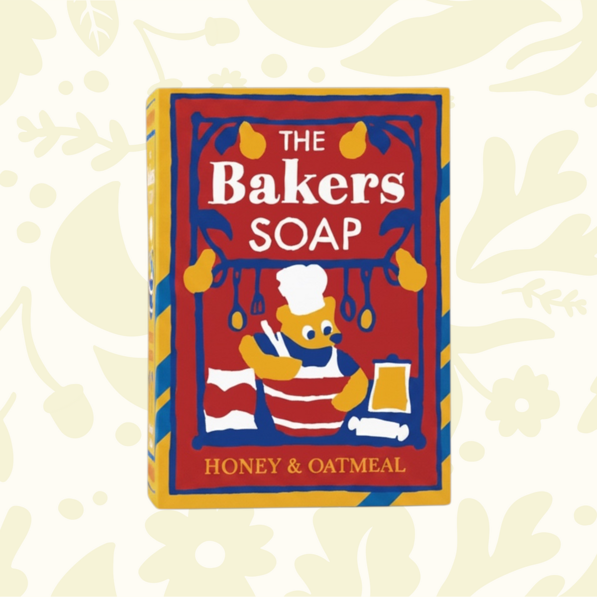 Forager Provisions LTD Growing Wilder The Bakers Soap bar with honey and oatmeal, featuring a whimsical bear design.