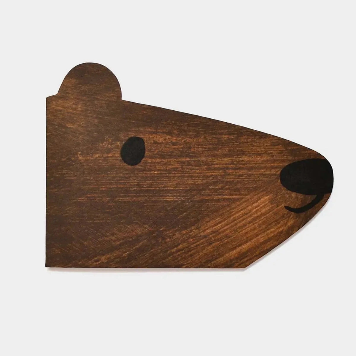 Forager Provisions LTD Mortlake Papers brown bear shaped greeting card made from eco-friendly recycled paper.