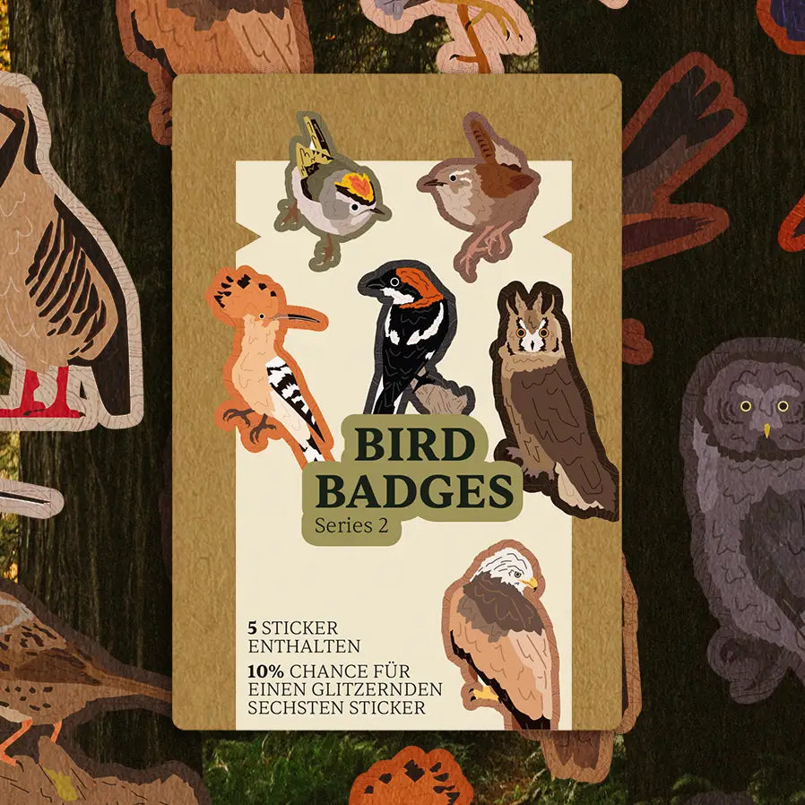 Forager Provisions LTD Birbs and Borbs Series 2 bird sticker pack featuring five illustrated bird designs