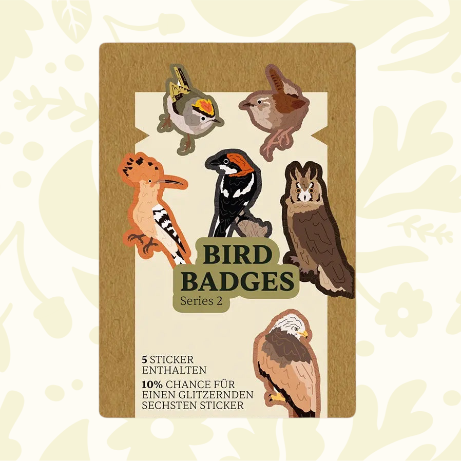 Forager Provisions LTD Birbs and Borbs Series 2 bird sticker pack featuring five illustrated bird designs