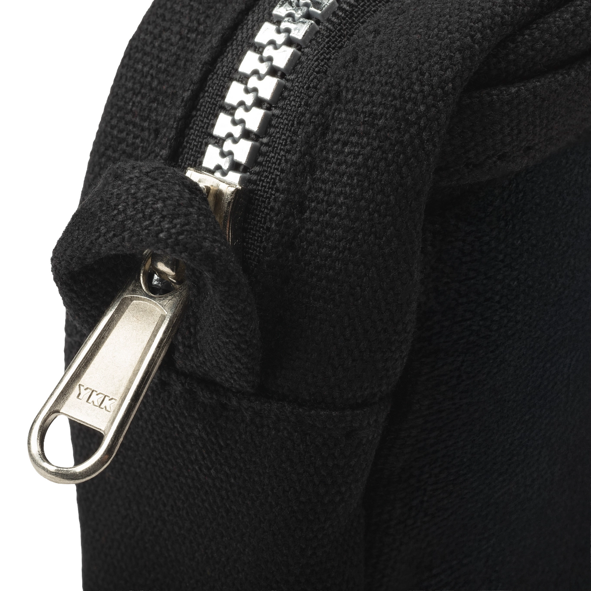Soolla® Studio Artist Blackout Stationery Pouch—minimal, textured design with a premium silver YKK zipper by Soolla.