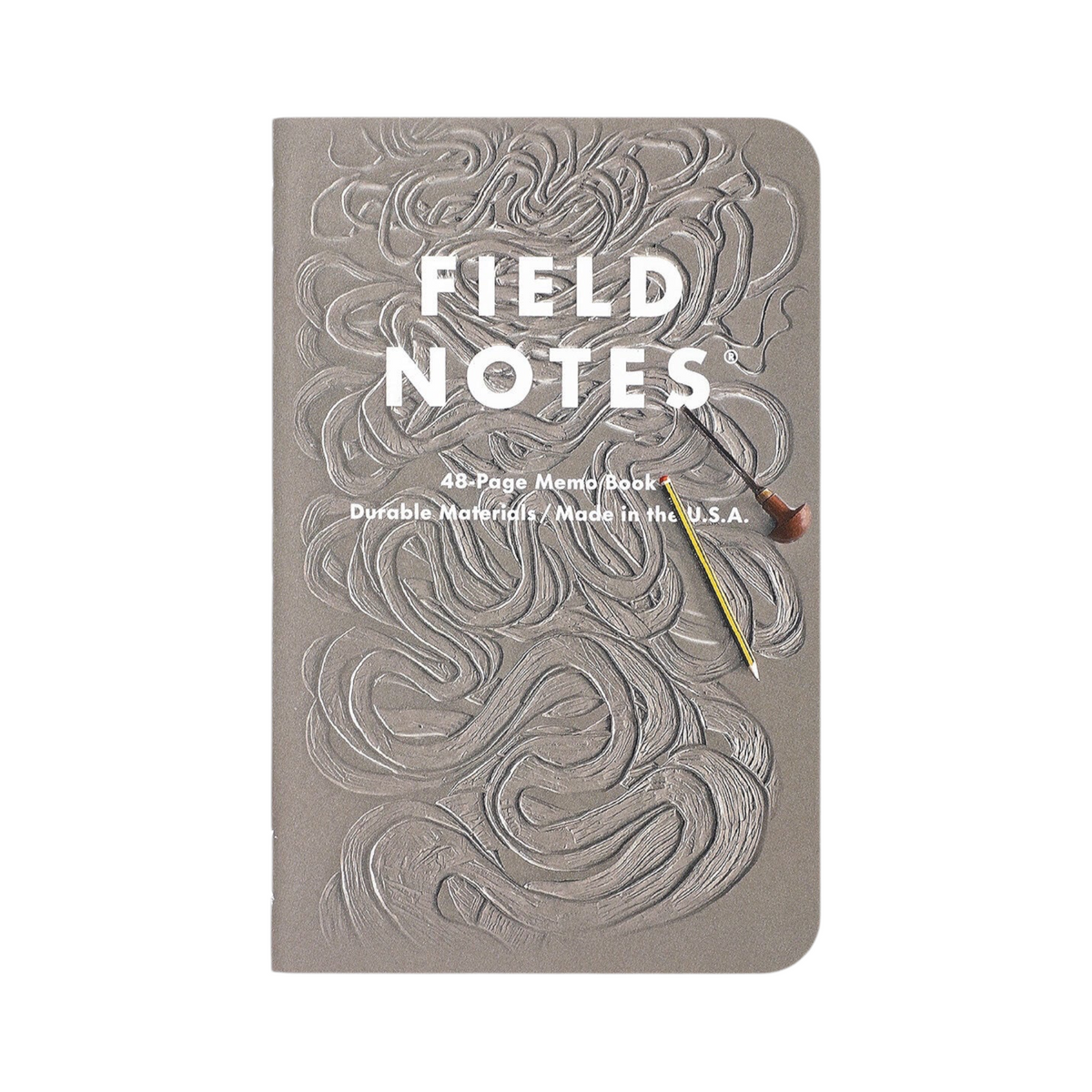 Forager Provisions LTD Field Notes Is The River Alive? grey graph paper notebook with embossed river-themed cover.