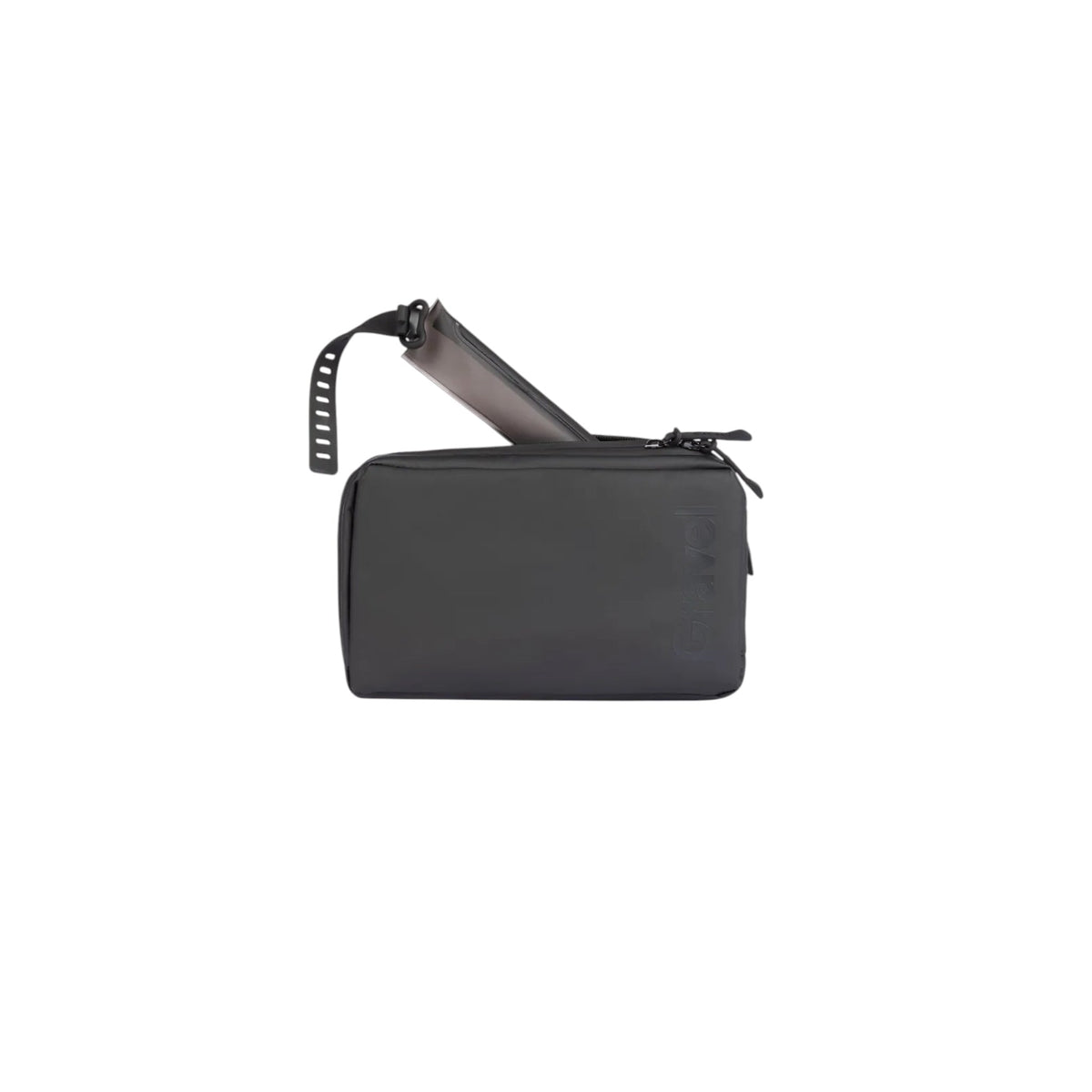 Forager Provisions LTD Gravel Outdoor black Explorer Plus toiletry bag with hanging strap and clear internal pouch