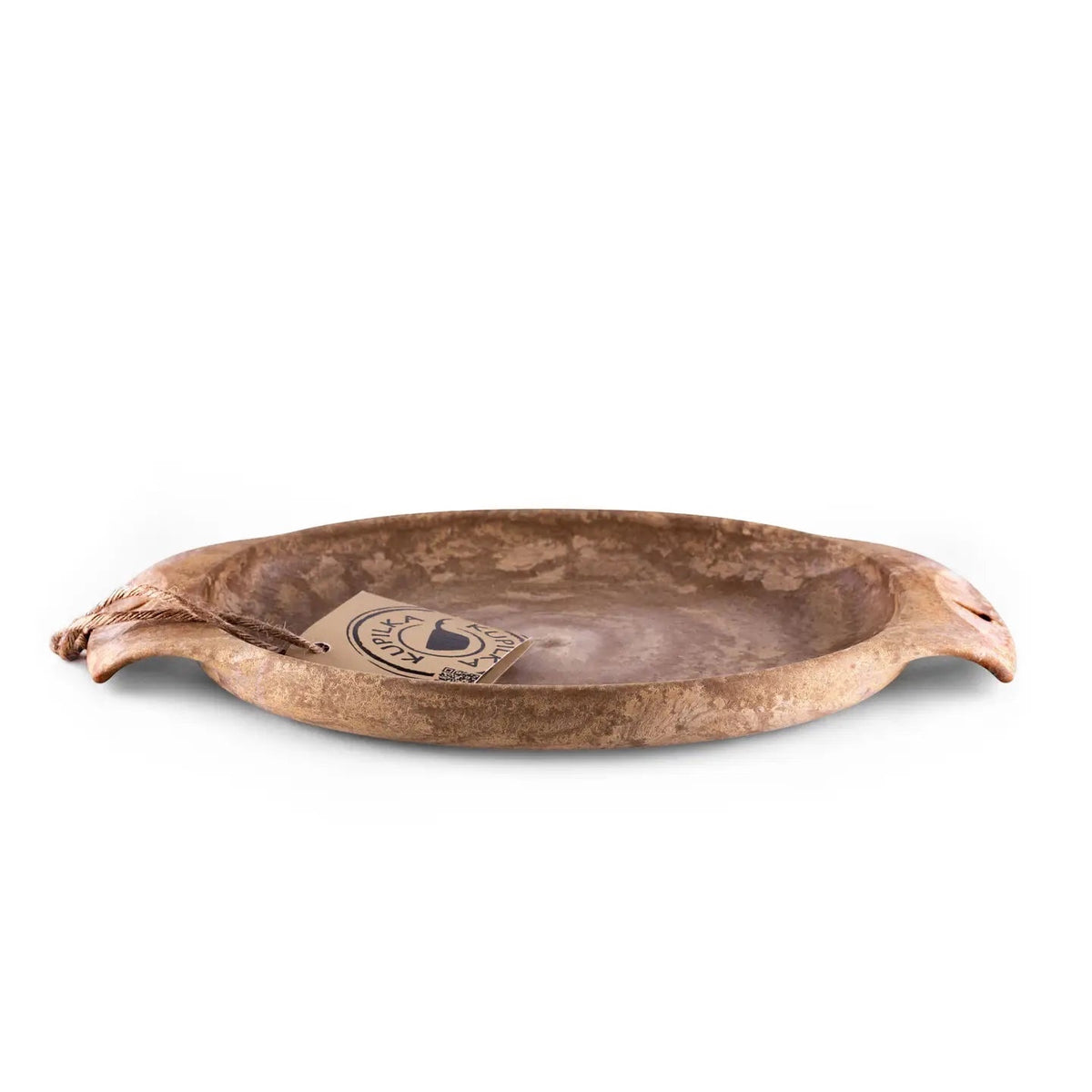 Forager Provisions LTD Kupilka 44 large brown plate made from durable natural fibre composite for outdoor dining.
