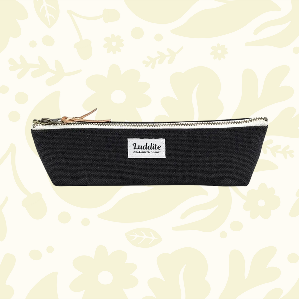 Forager Provisions LTD Luddite black boat pen case made from durable Kurashiki canvas and Okayama denim