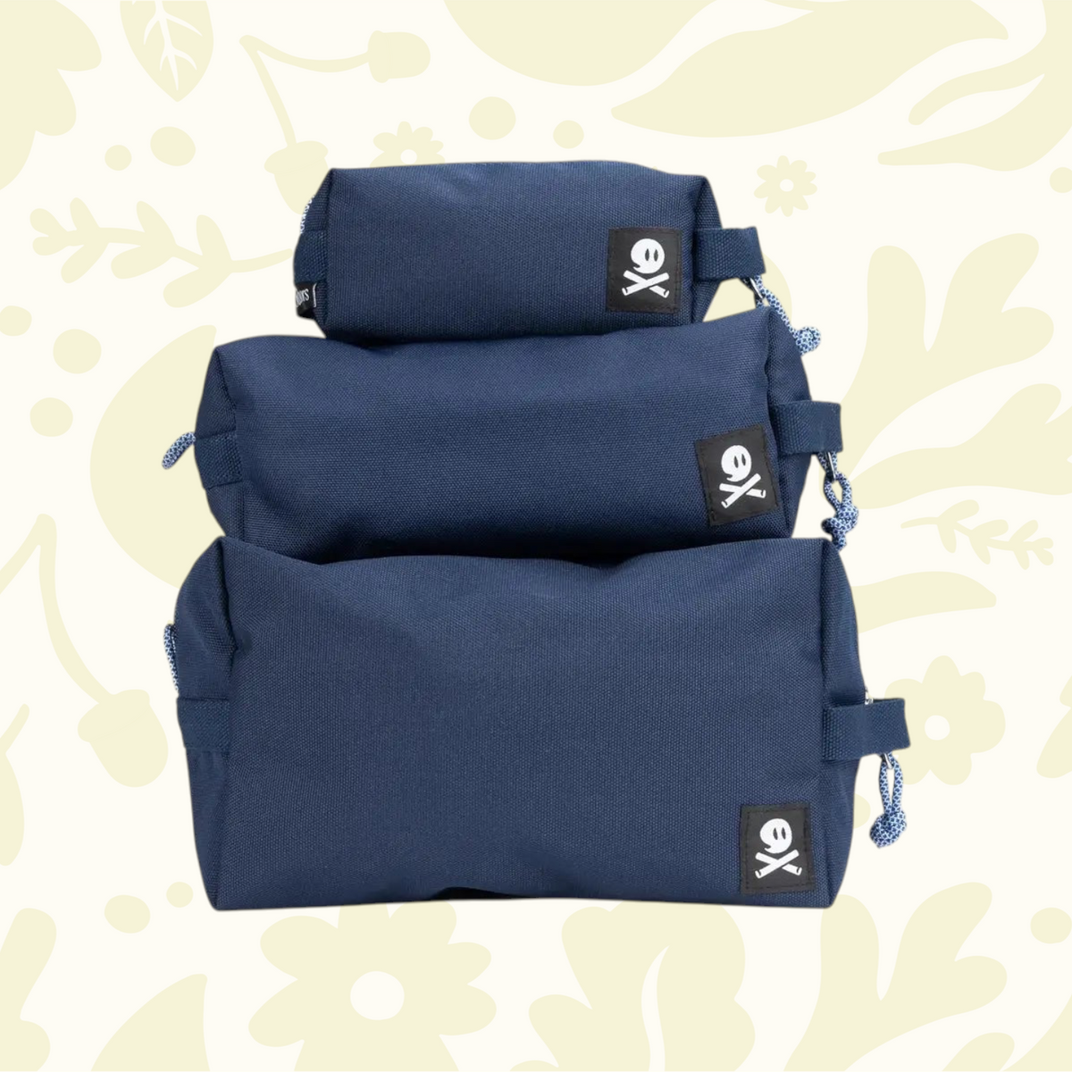 Forager Provisions LTD Ghost Outdoors Australia navy modular dopp kit 3-pack for travel organisation