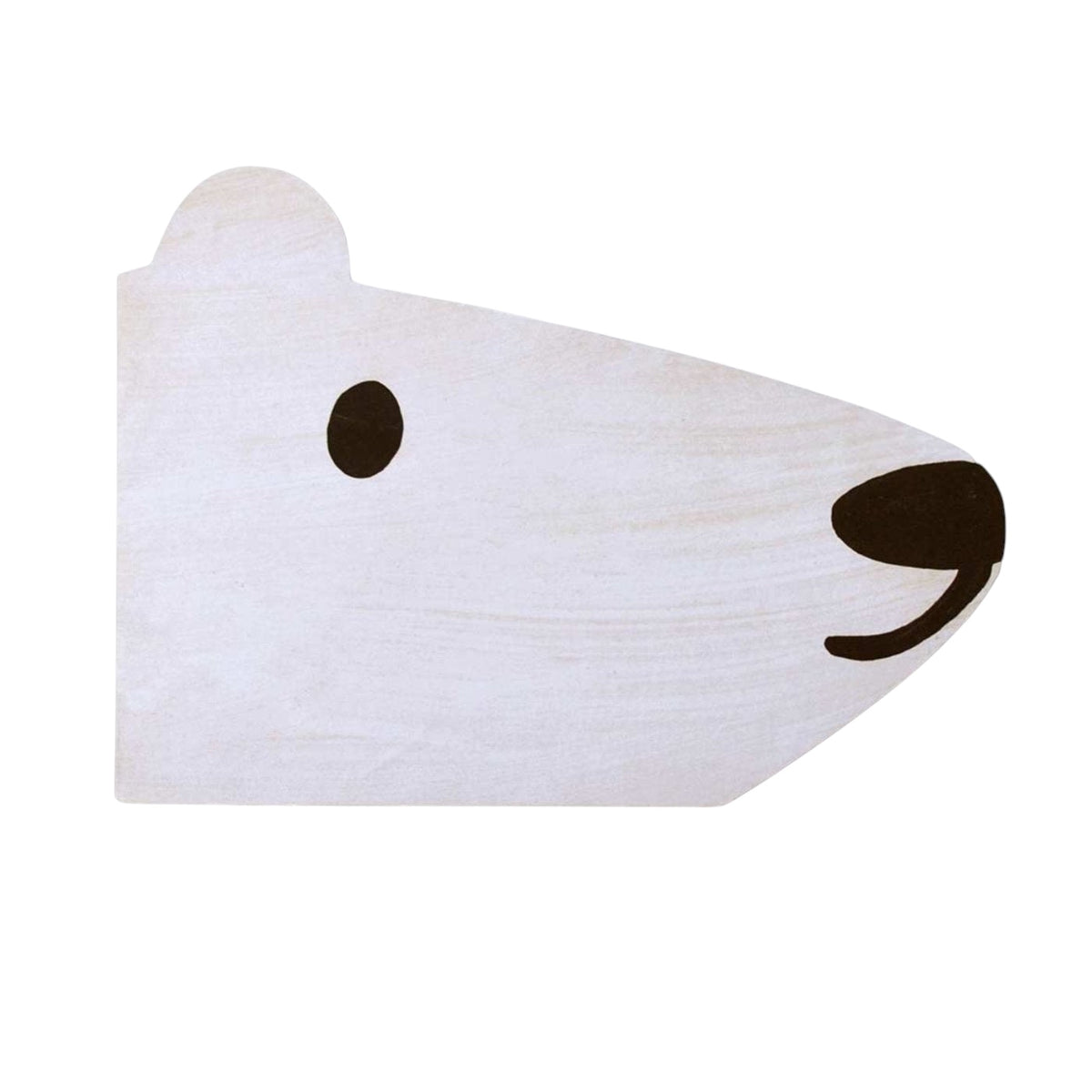 Forager Provisions LTD polar bear shaped Christmas greeting card made from eco-friendly paper with minimalist design
