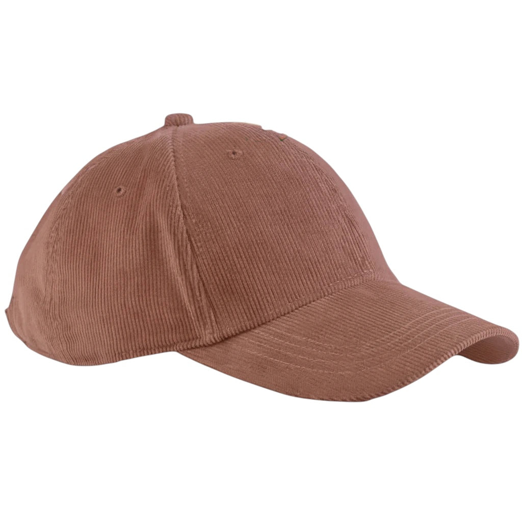Forager Provisions LTD redwood corduroy baseball cap with a customisable patch area and a free patch offer graphic.