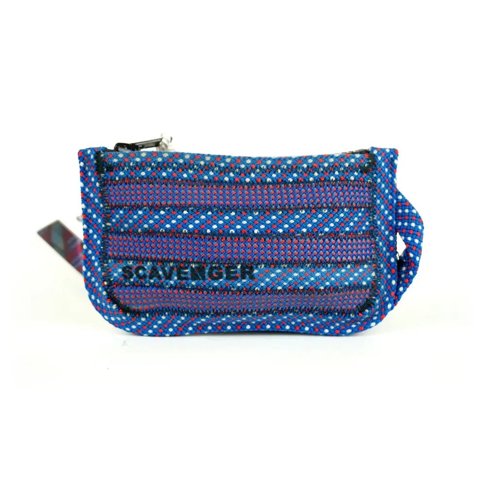 Forager Provisions LTD Scavenger medium zipped pouch in Water blue patterned climbing rope material