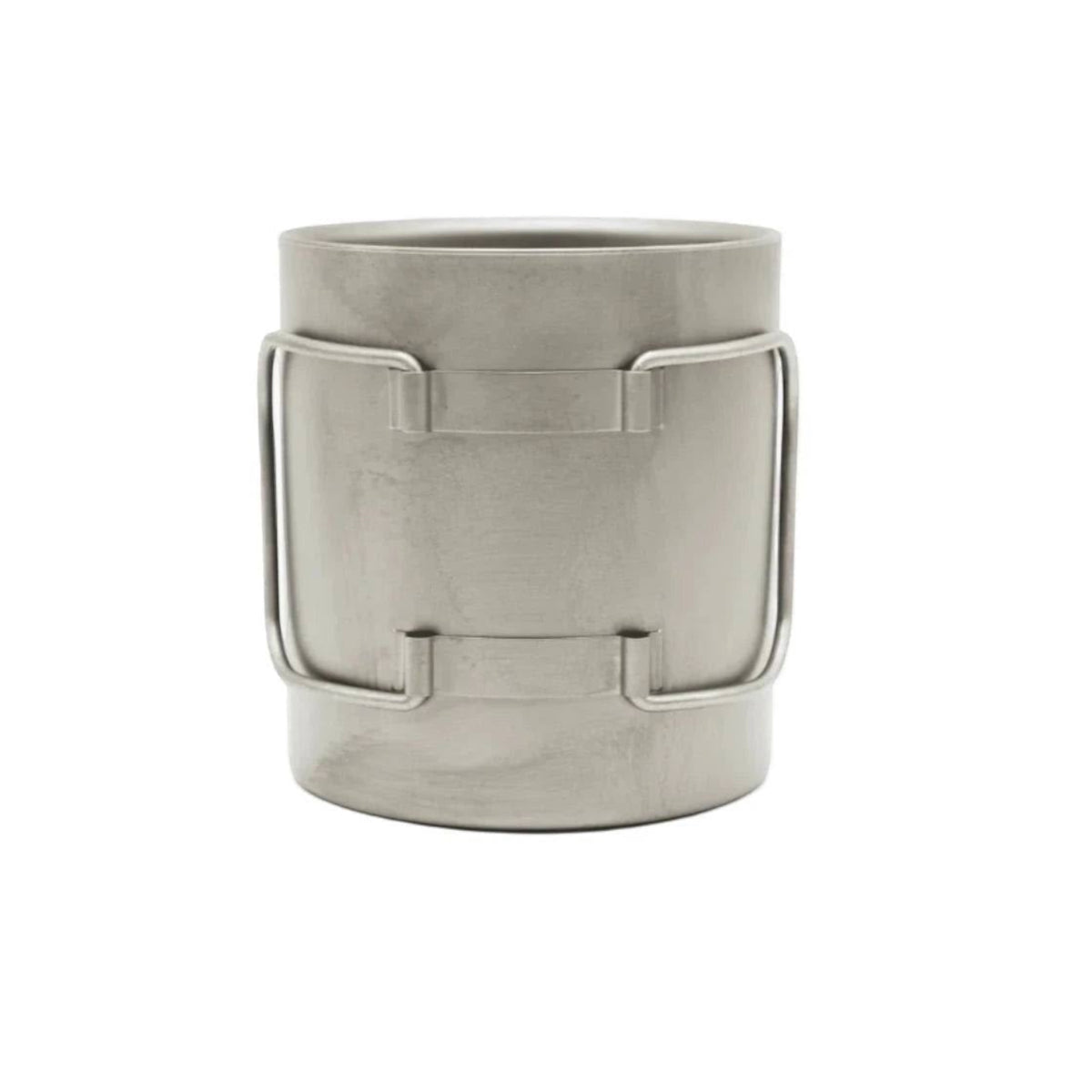 Forager Provisions LTD 450ml single wall titanium camping mug with folding handles for lightweight backpacking