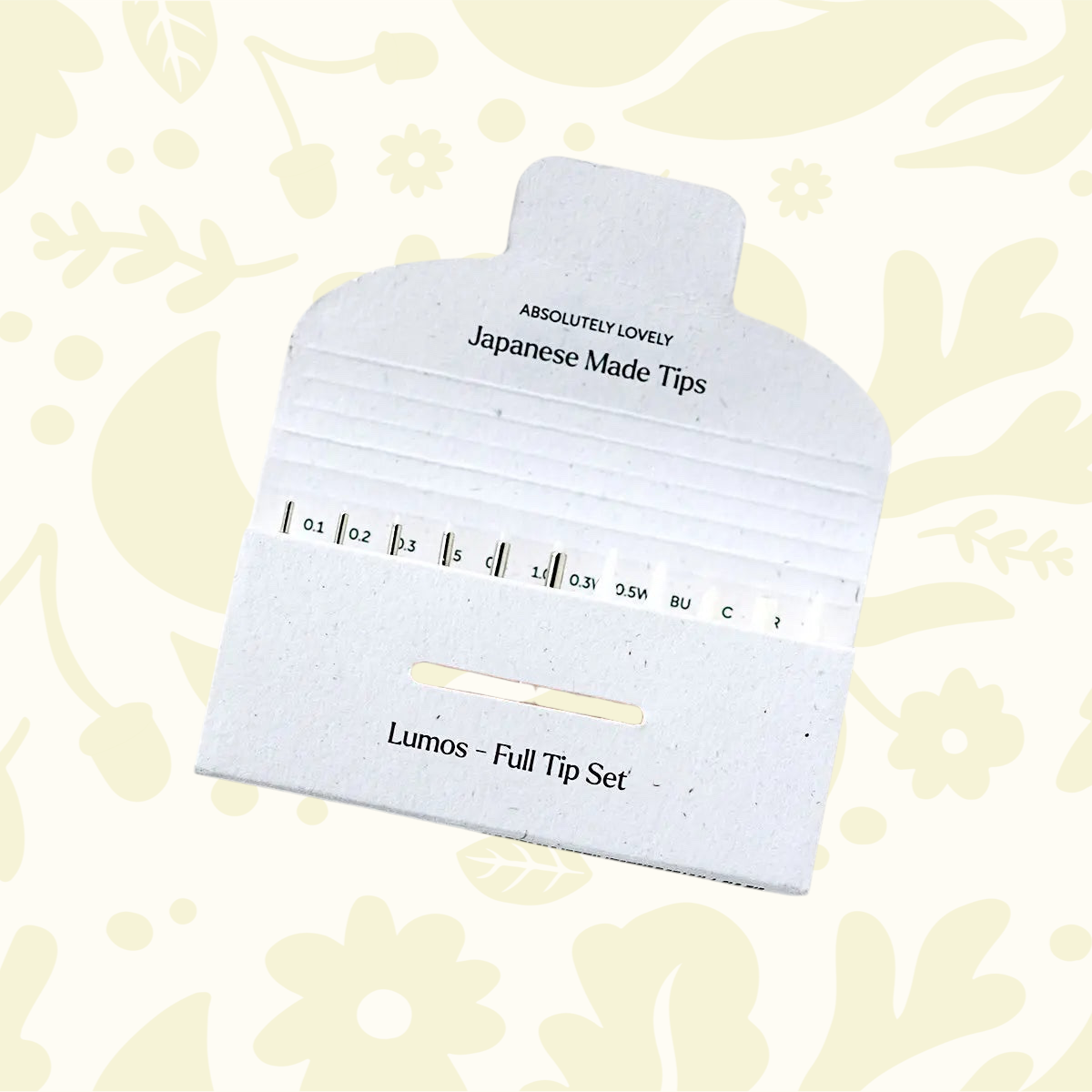 Forager Provisions LTD Tom’s Studio Lumos full creative tip set in eco-friendly paper packaging with various sizes.