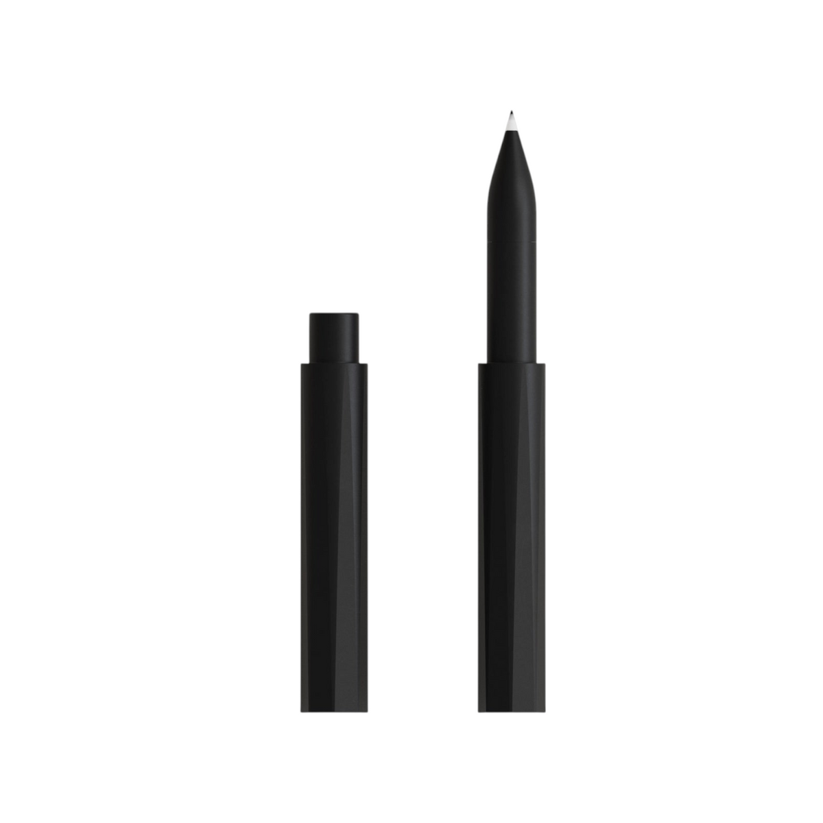 Forager Provisions LTD Tom’s Studio The Wren refillable black anodised aluminium pen with Japanese fibre tip.