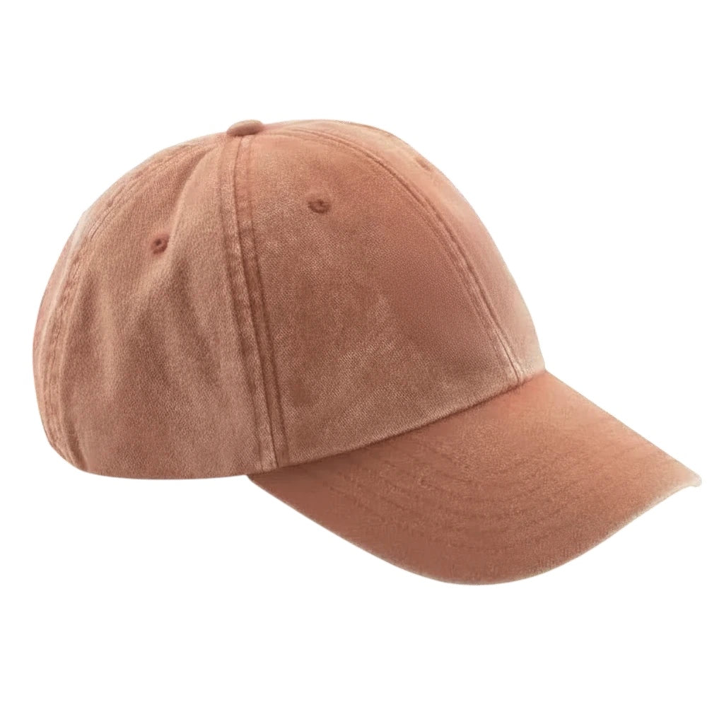 Forager Provisions LTD vintage orange low profile dad cap with a soft washed finish and unstructured six-panel design.